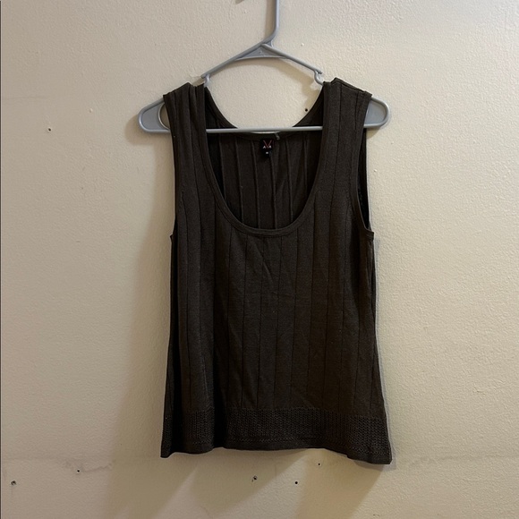 AVA Tops - AVA Brown Sleeveless Tank Top*